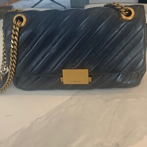 Aritzia Black and Gold Shoulder Bag